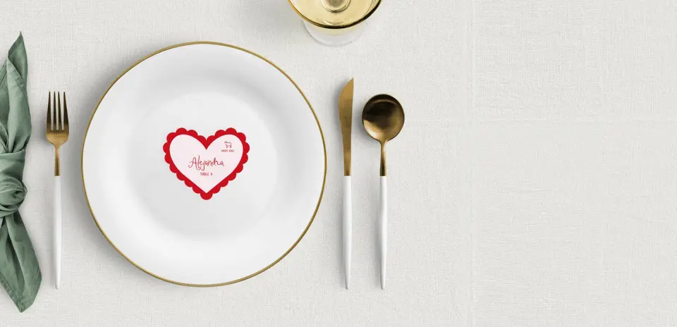 Heart Place Cards