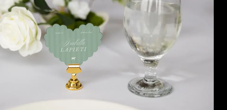 Heart Place Cards