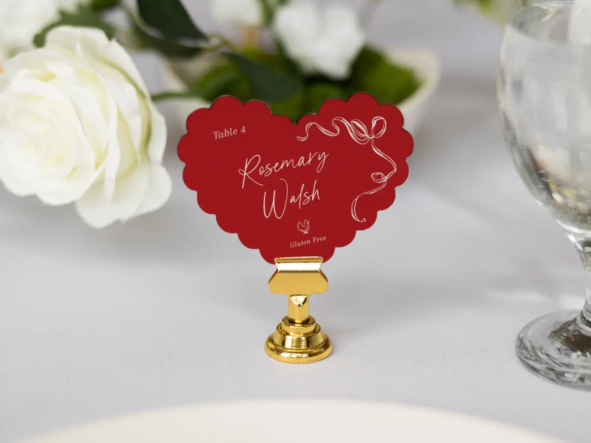 Heart Place Cards