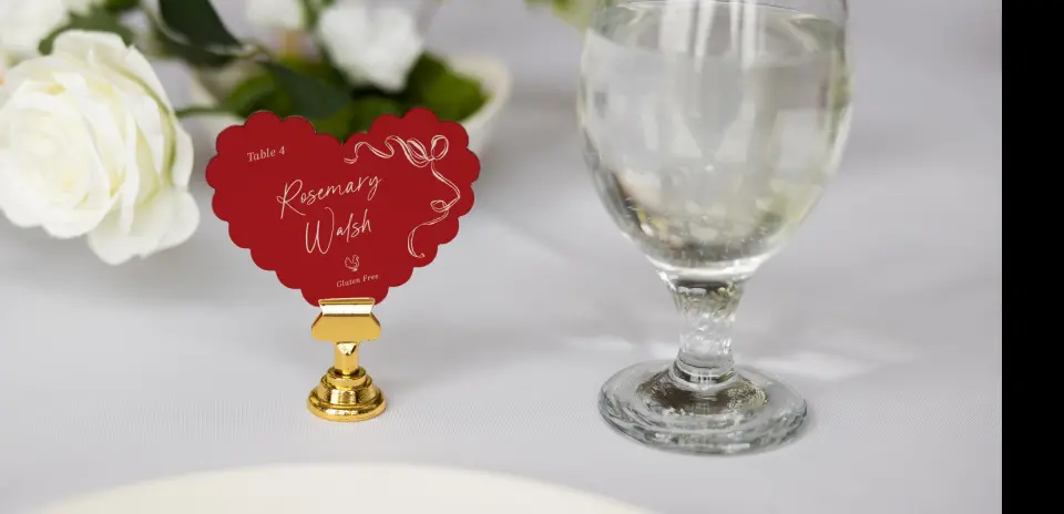 Heart Place Cards