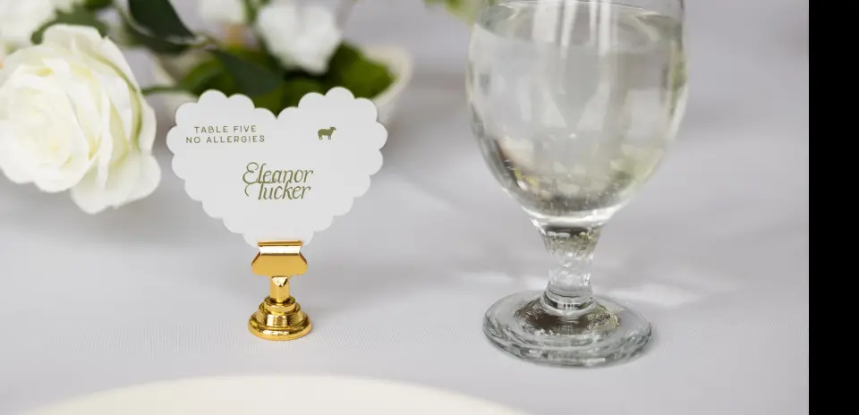 Heart Place Cards
