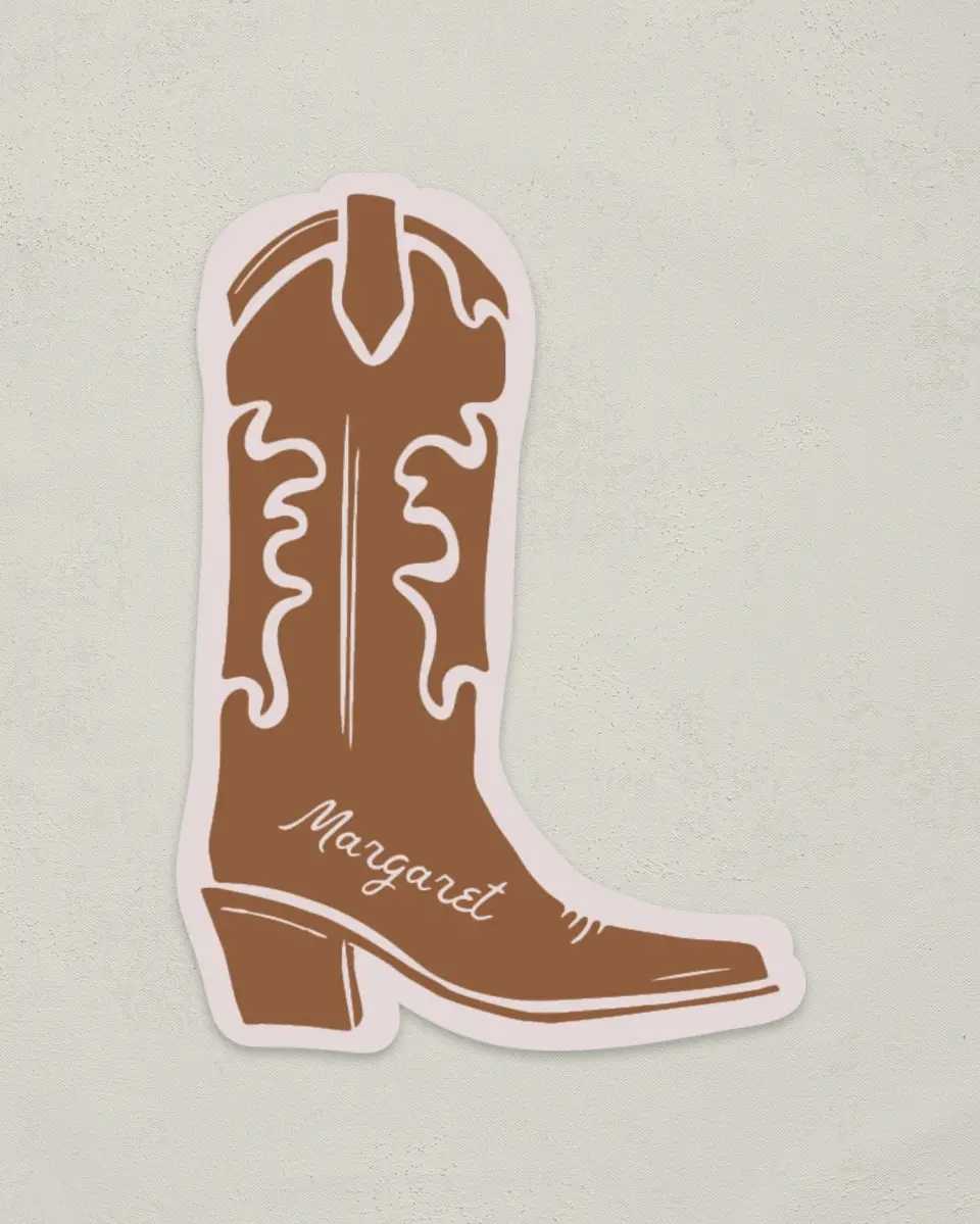 This is a 2.5" x 3.5" Wedding Place Card called Western Whimsy printed in full color on Premium Smooth paper