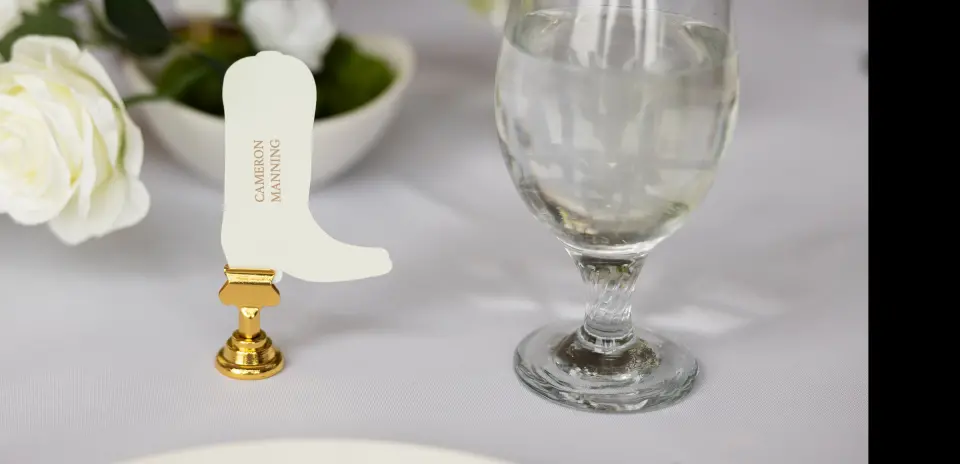 Cowboy Boot Place Cards