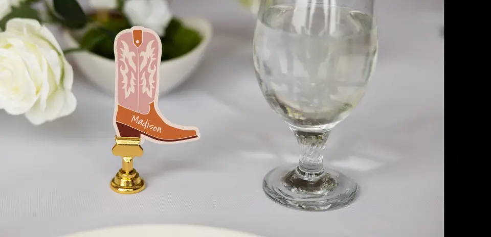 Cowboy Boot Place Cards