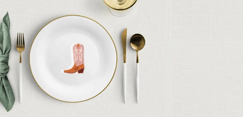Cowboy Boot Place Cards