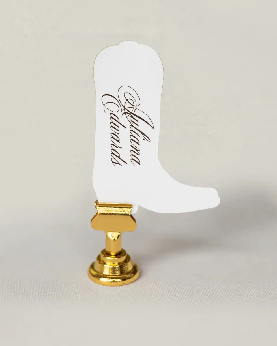 This is a 2.5" x 3.5" Wedding Place Card called The Isabelle printed in full color on Premium Smooth paper