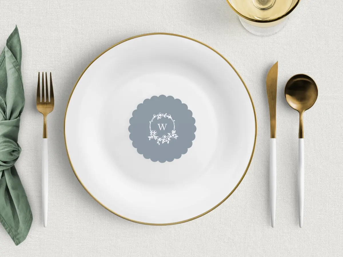Scalloped Circle Place Cards