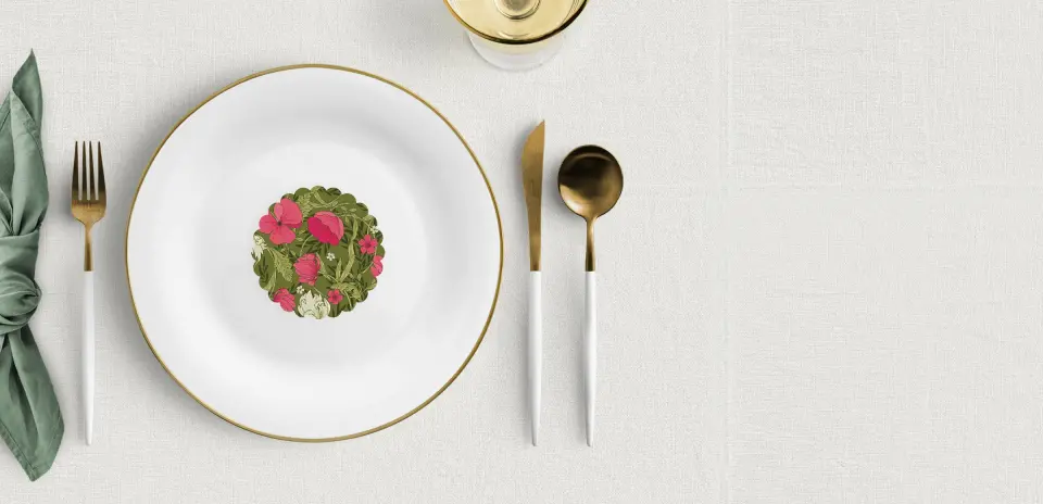 Scalloped Circle Place Cards