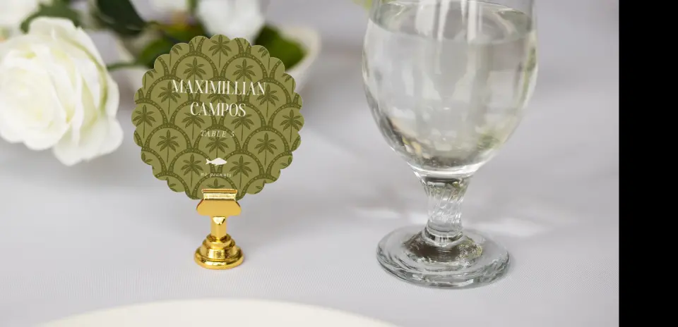 Scalloped Circle Place Cards