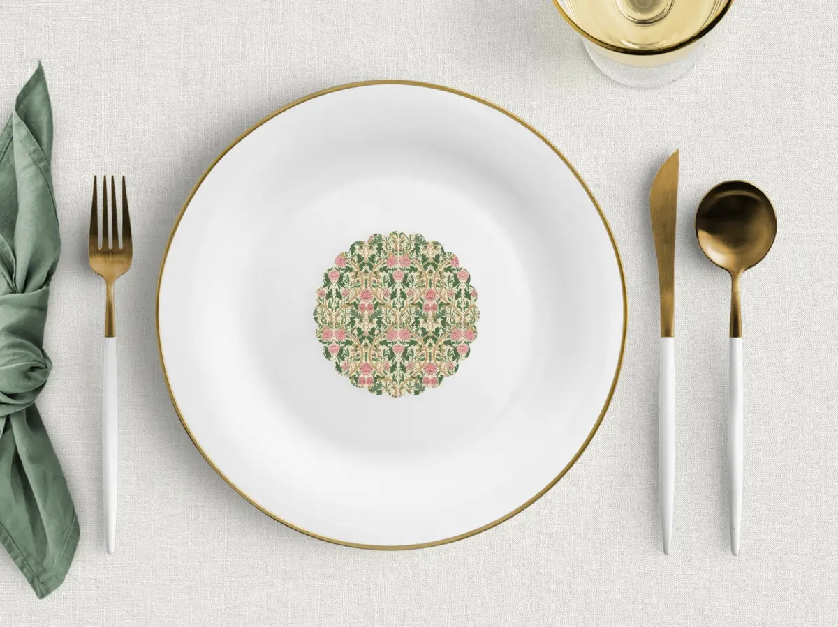 Scalloped Circle Place Cards