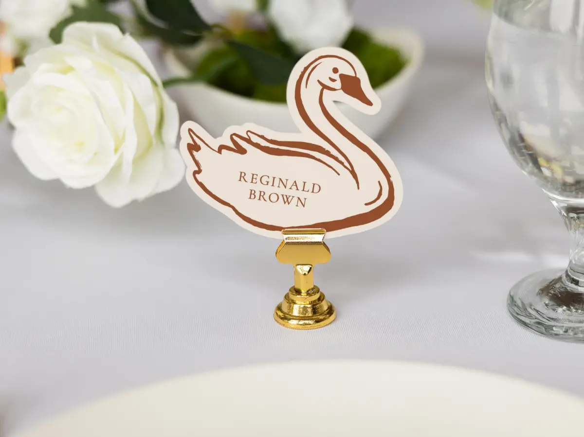 Swan Place Cards