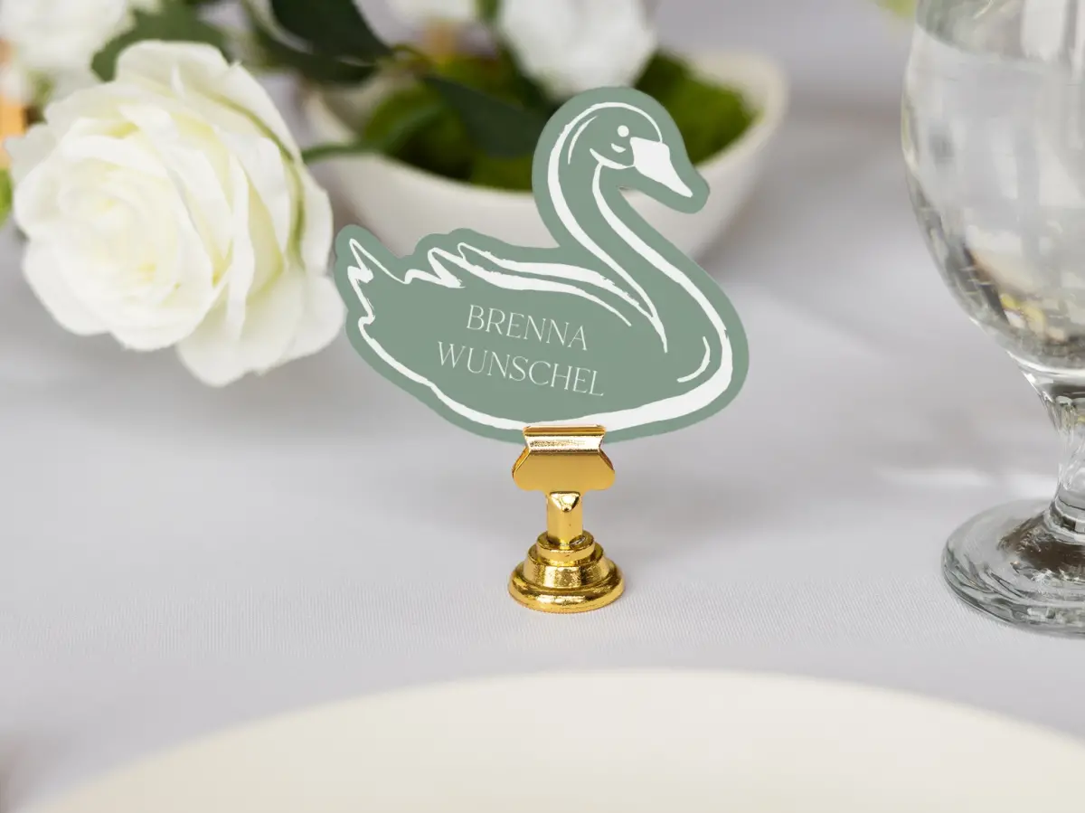 Swan Place Cards