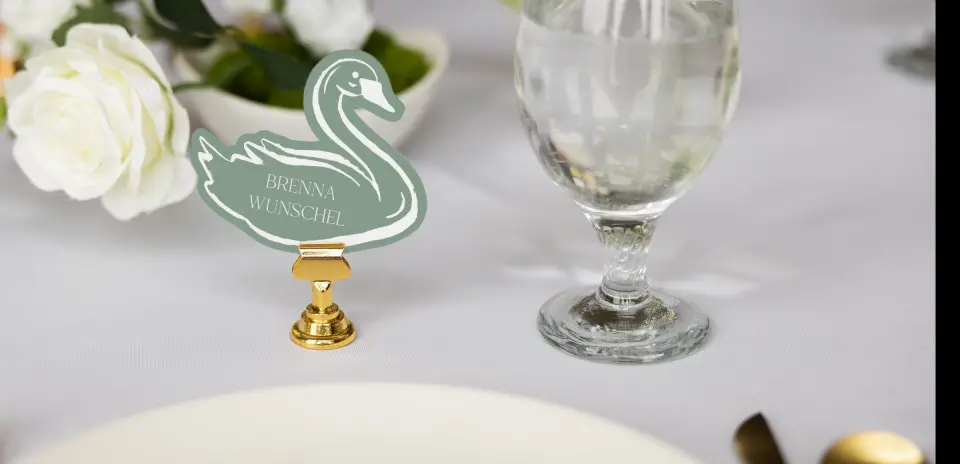 Swan Place Cards