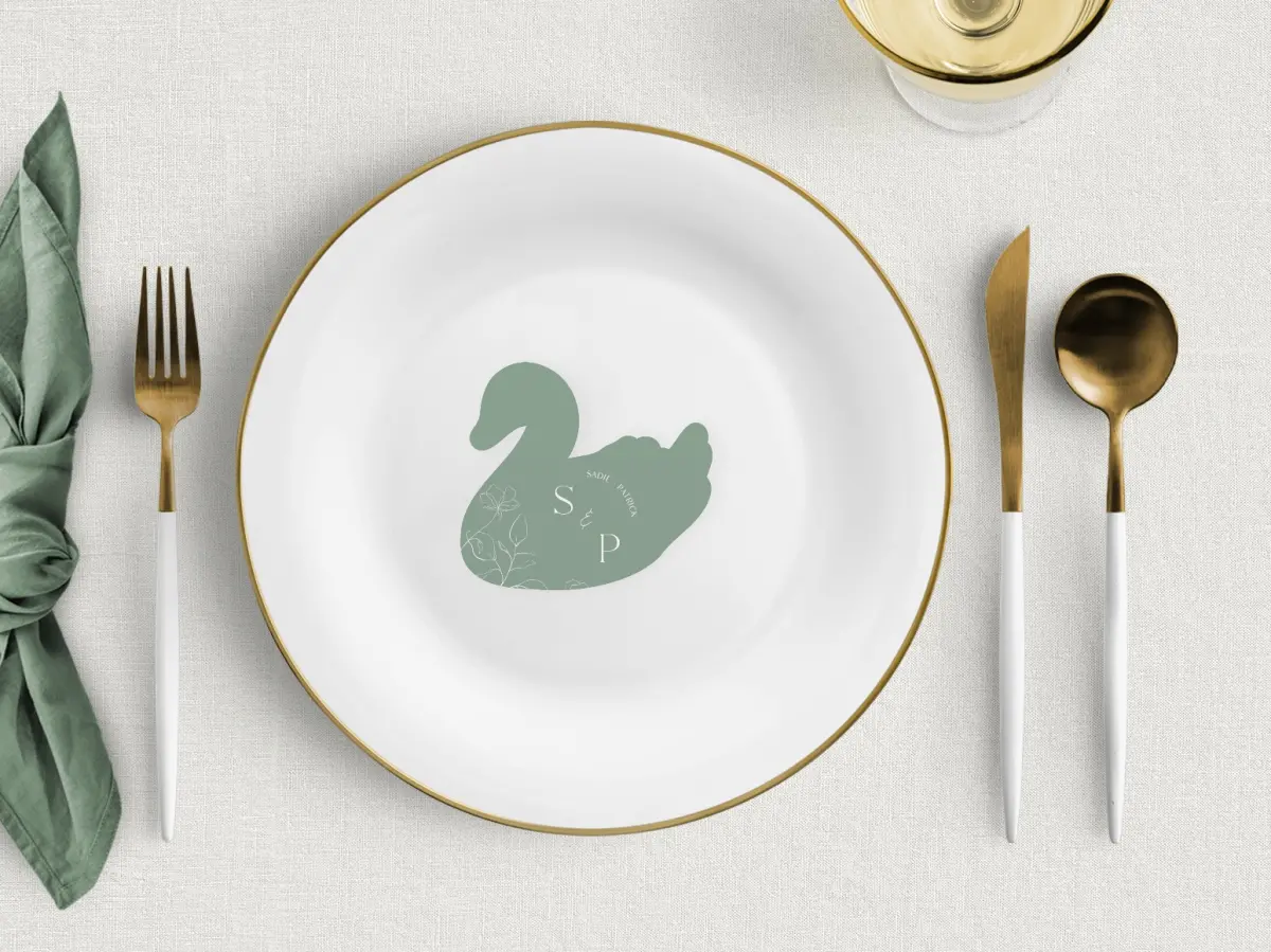Swan Place Cards