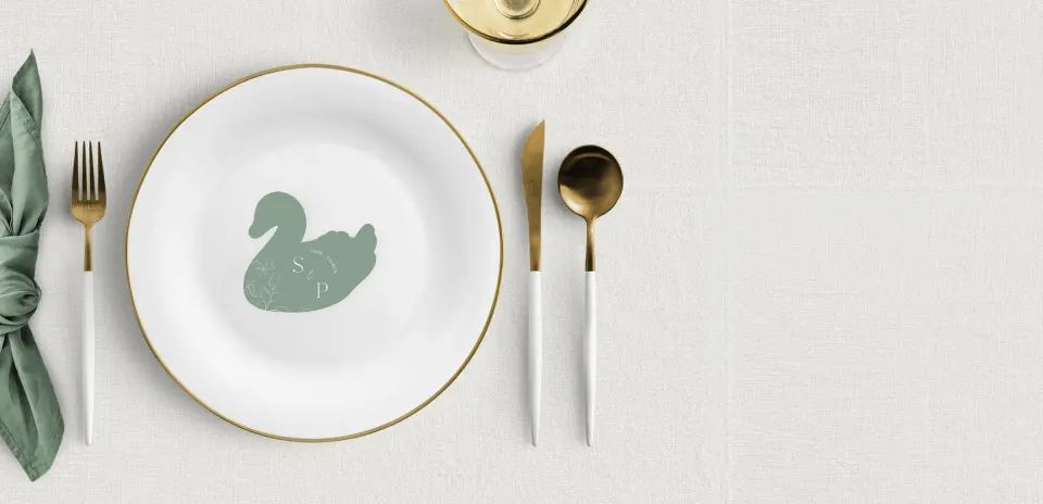 Swan Place Cards