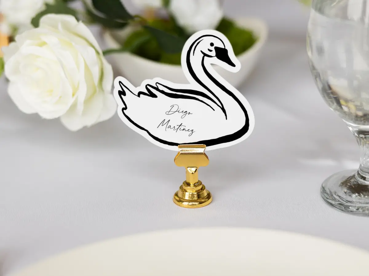 Swan Place Cards