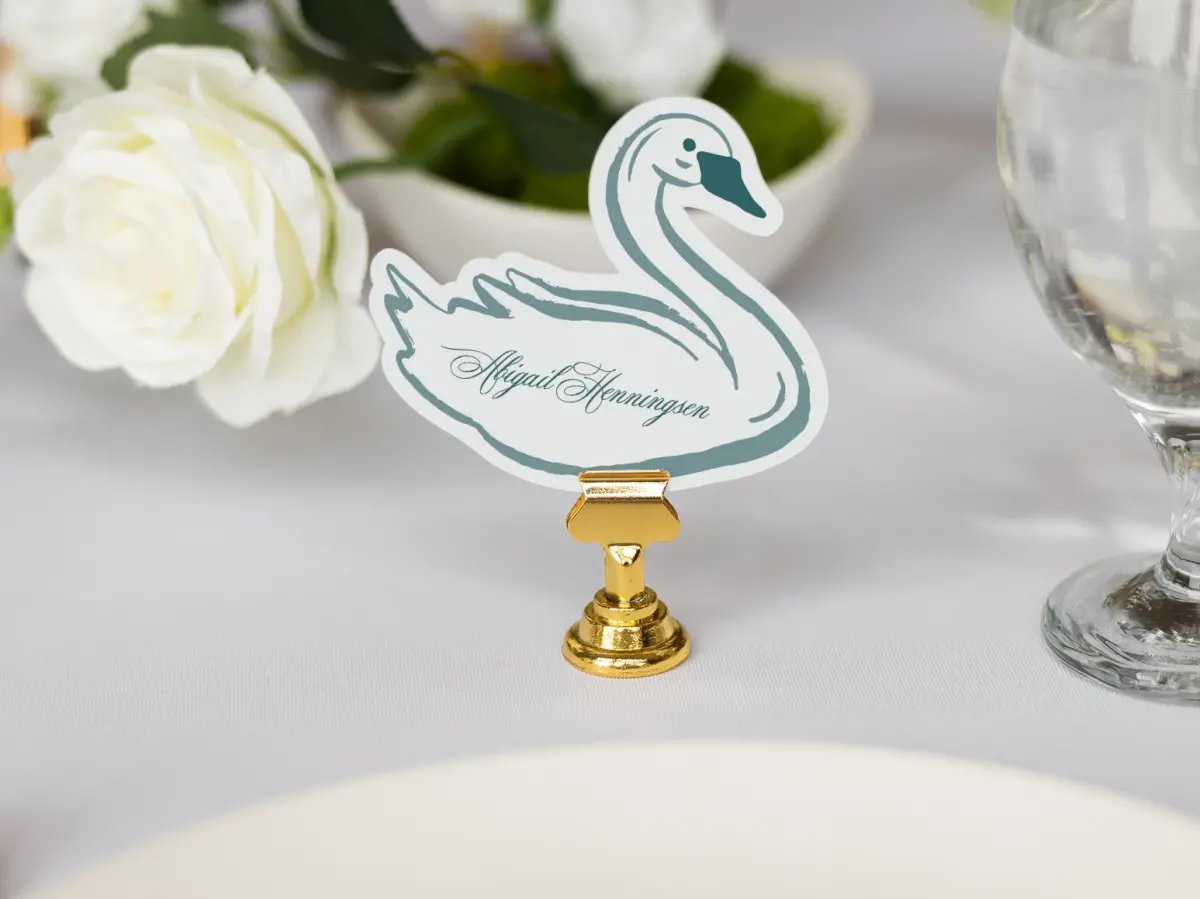 Swan Place Cards
