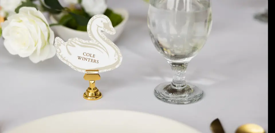 Swan Place Cards