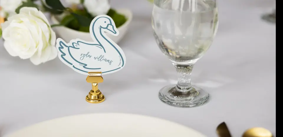 Swan Place Cards