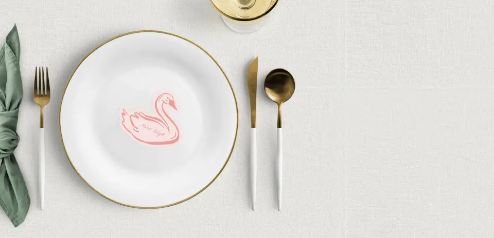Swan Place Cards