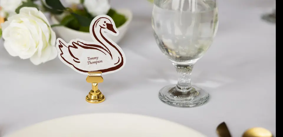 Swan Place Cards