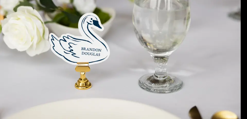 Swan Place Cards