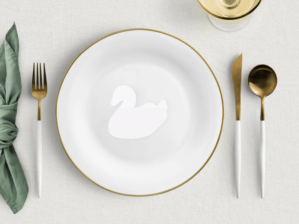 Swan Place Cards