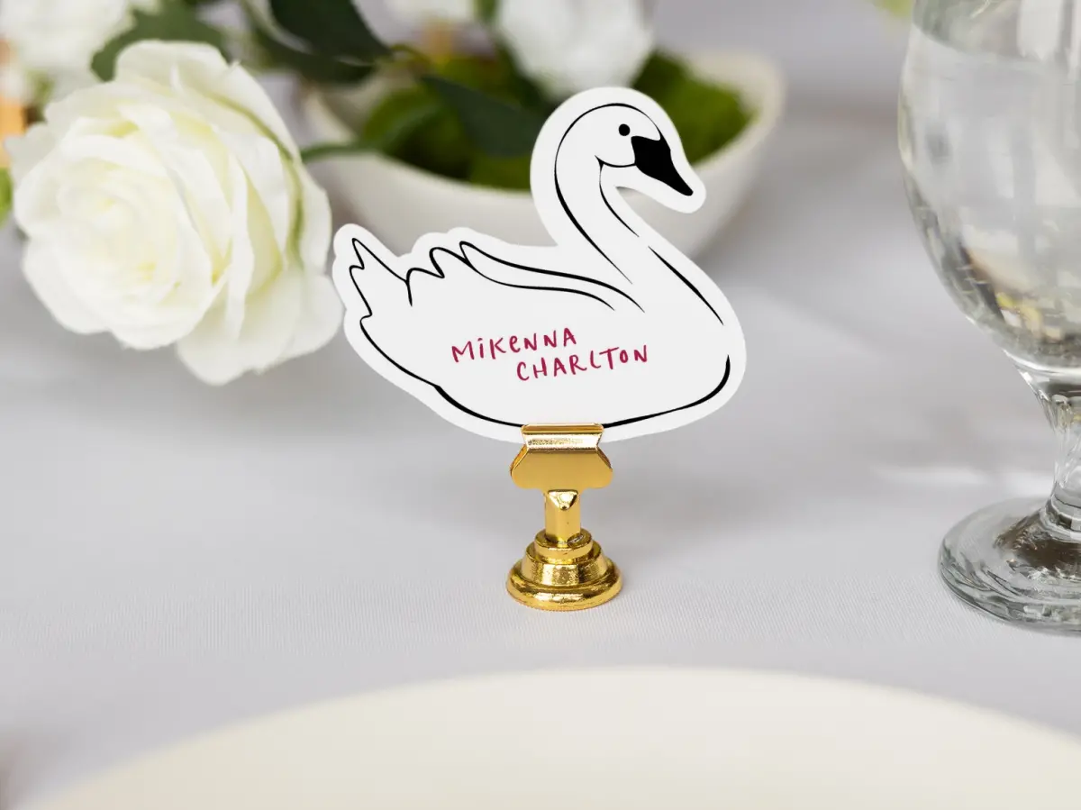 Swan Place Cards