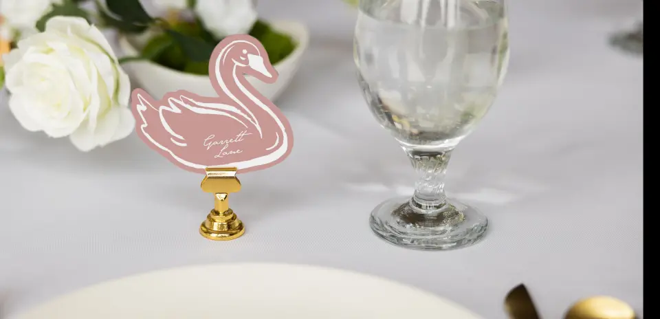 Swan Place Cards
