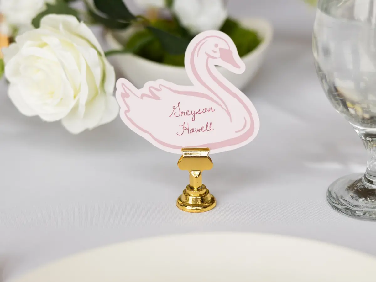 Swan Place Cards