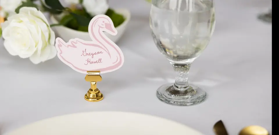 Swan Place Cards