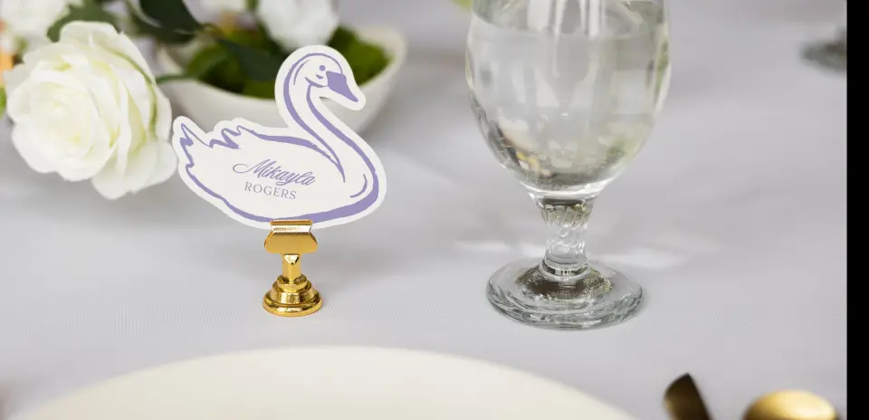 Swan Place Cards