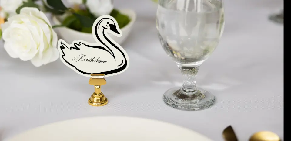 Swan Place Cards