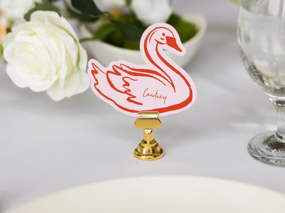 Swan Place Cards