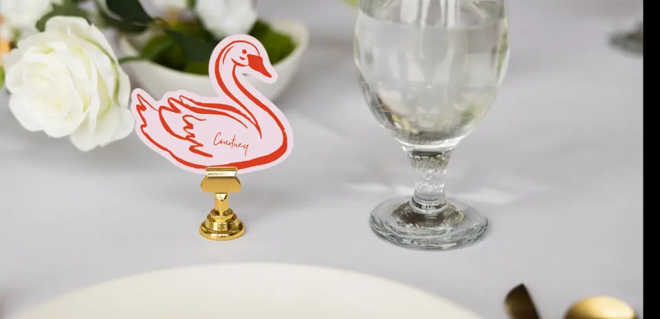 Swan Place Cards