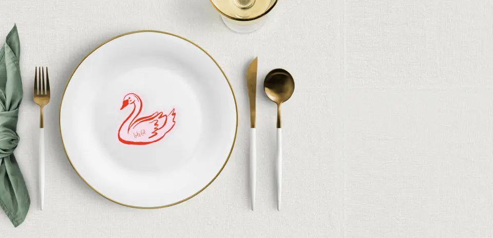 Swan Place Cards