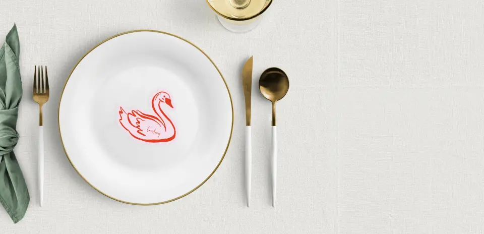Swan Place Cards