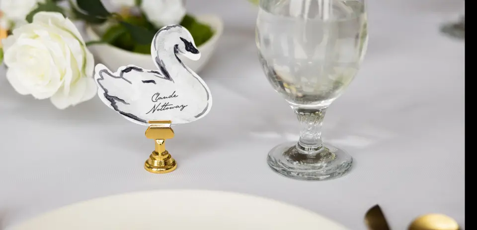 Swan Place Cards
