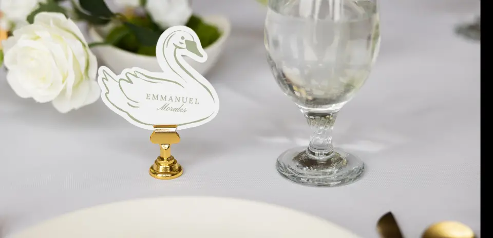 Swan Place Cards