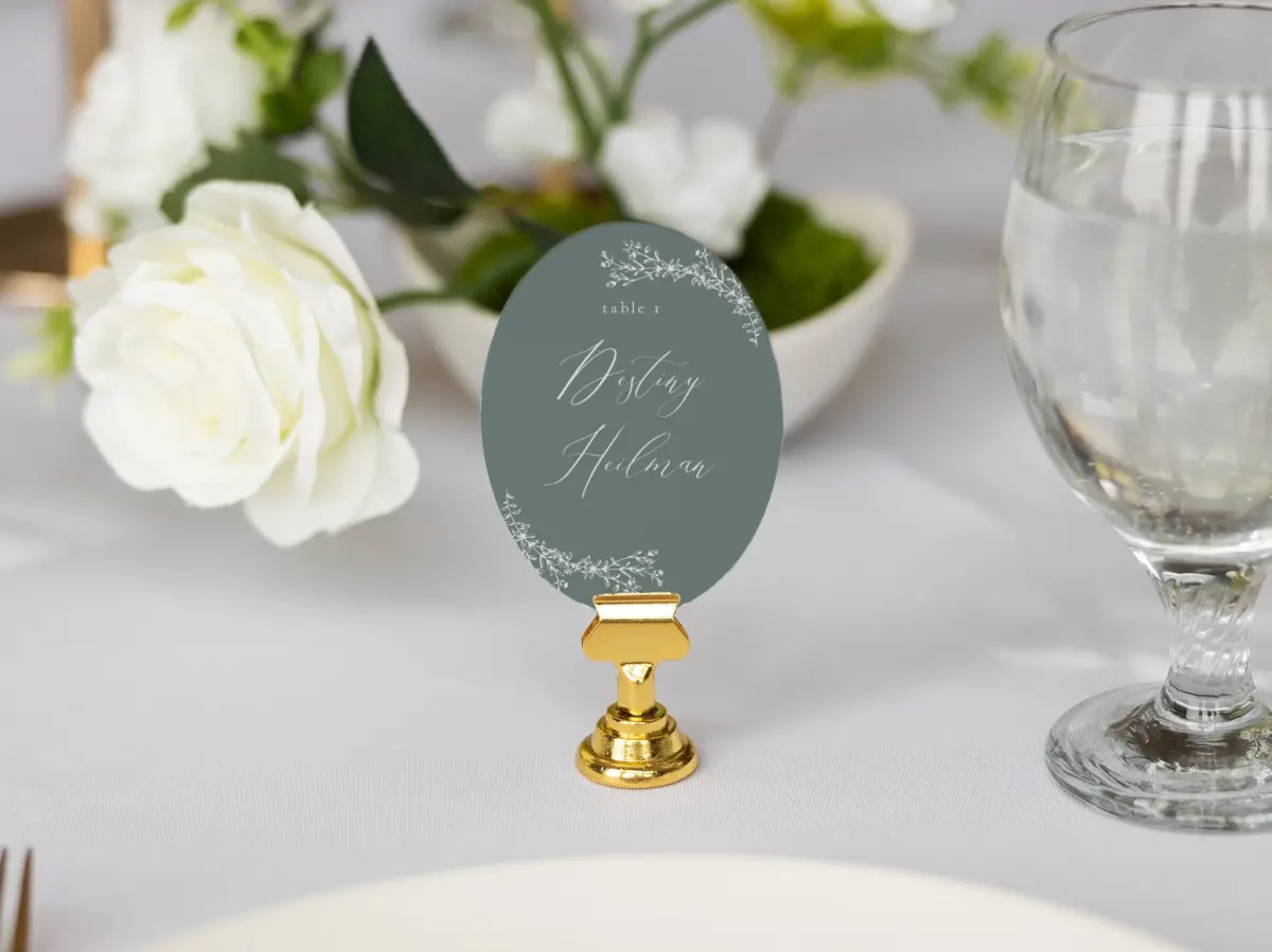 Oval Place Cards