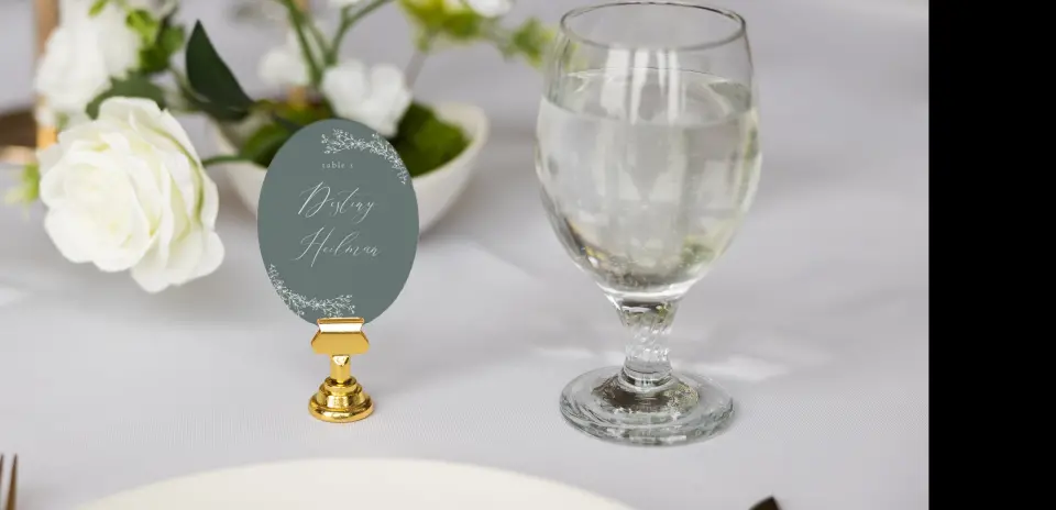 Oval Place Cards
