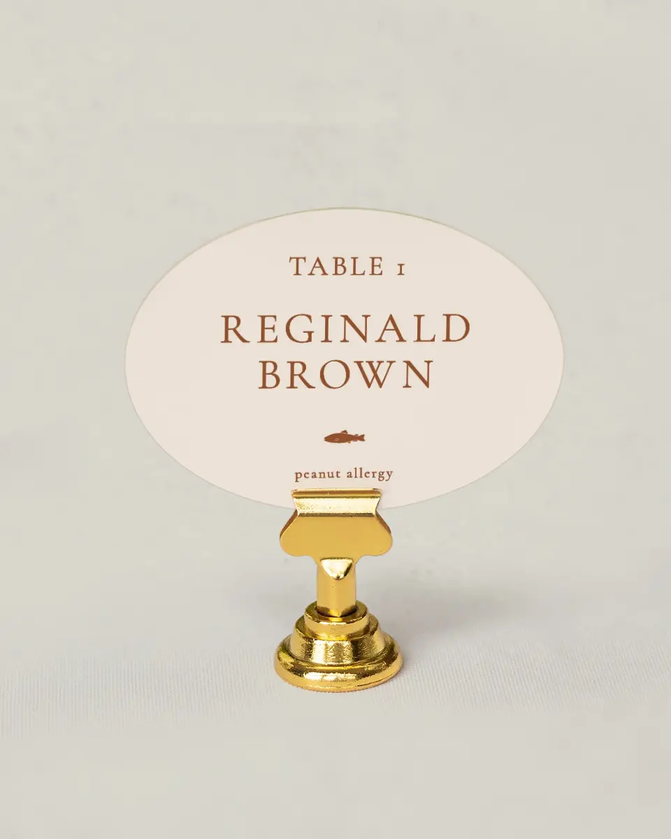 This is a 2.5" x 3.5" Wedding Place Card called The Kyleigh printed in full color on Premium Smooth paper