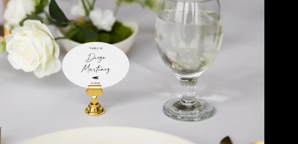 Oval Place Cards