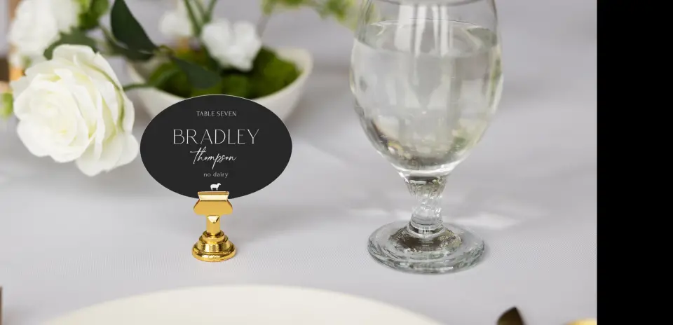 Oval Place Cards