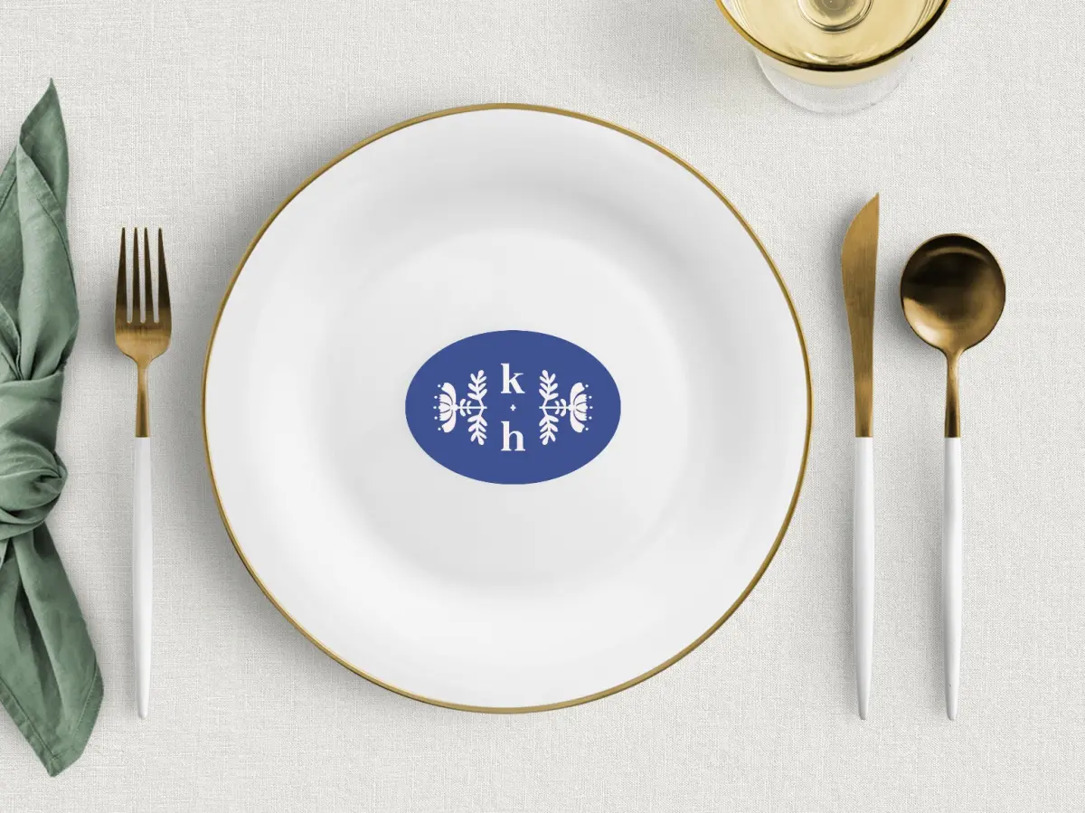 Oval Place Cards