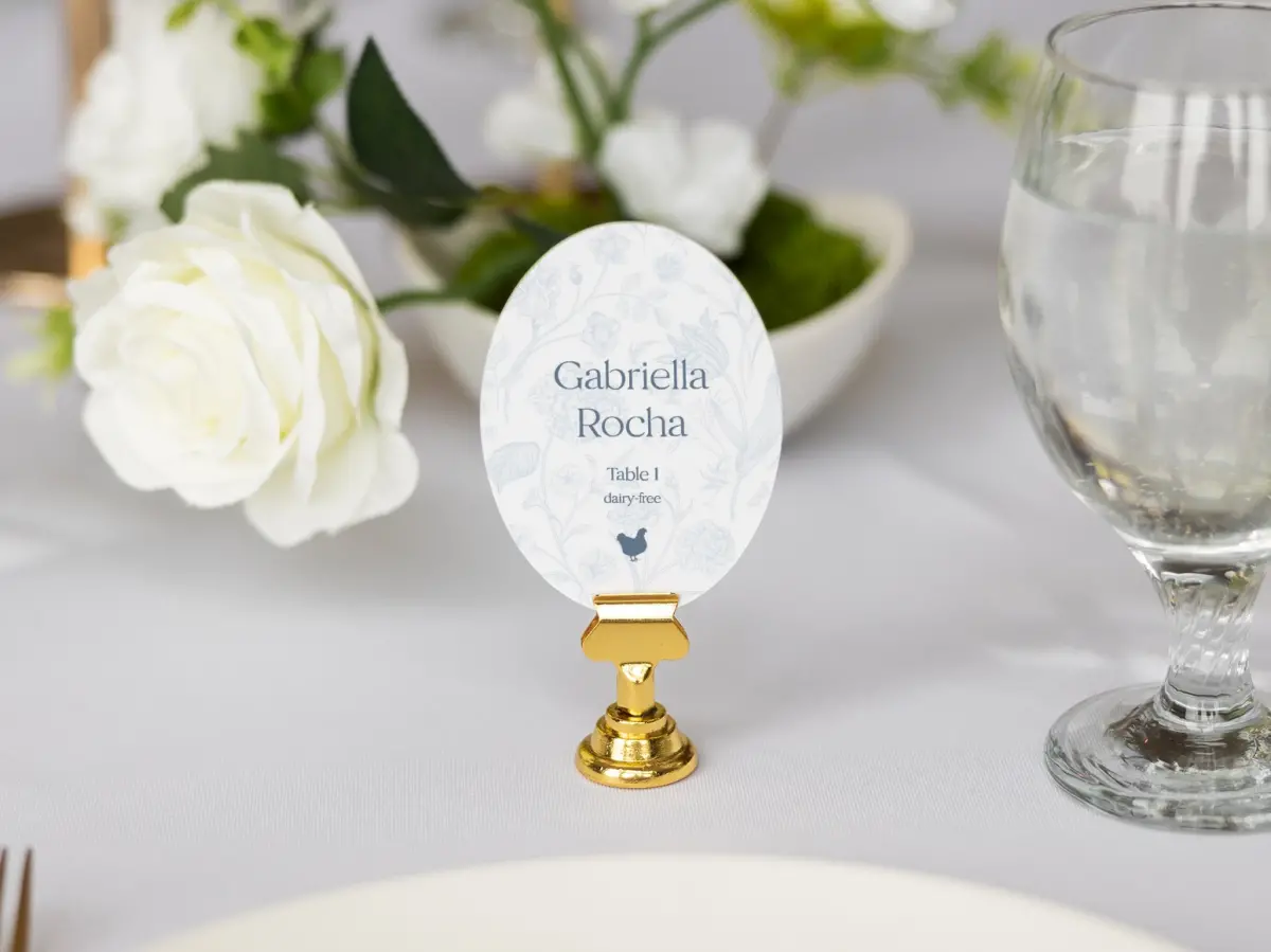 Oval Place Cards