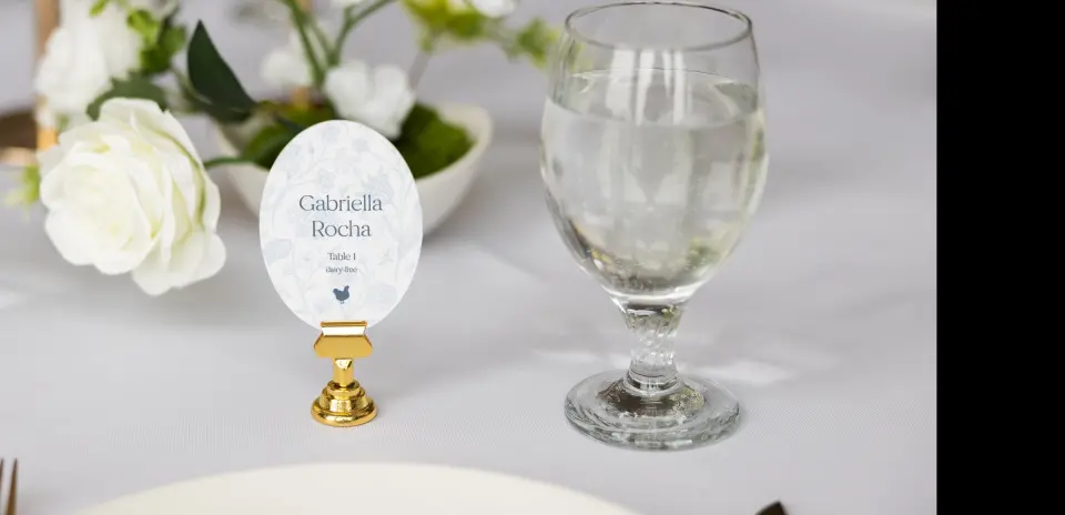 Oval Place Cards