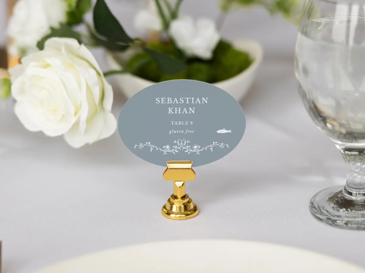 Oval Place Cards