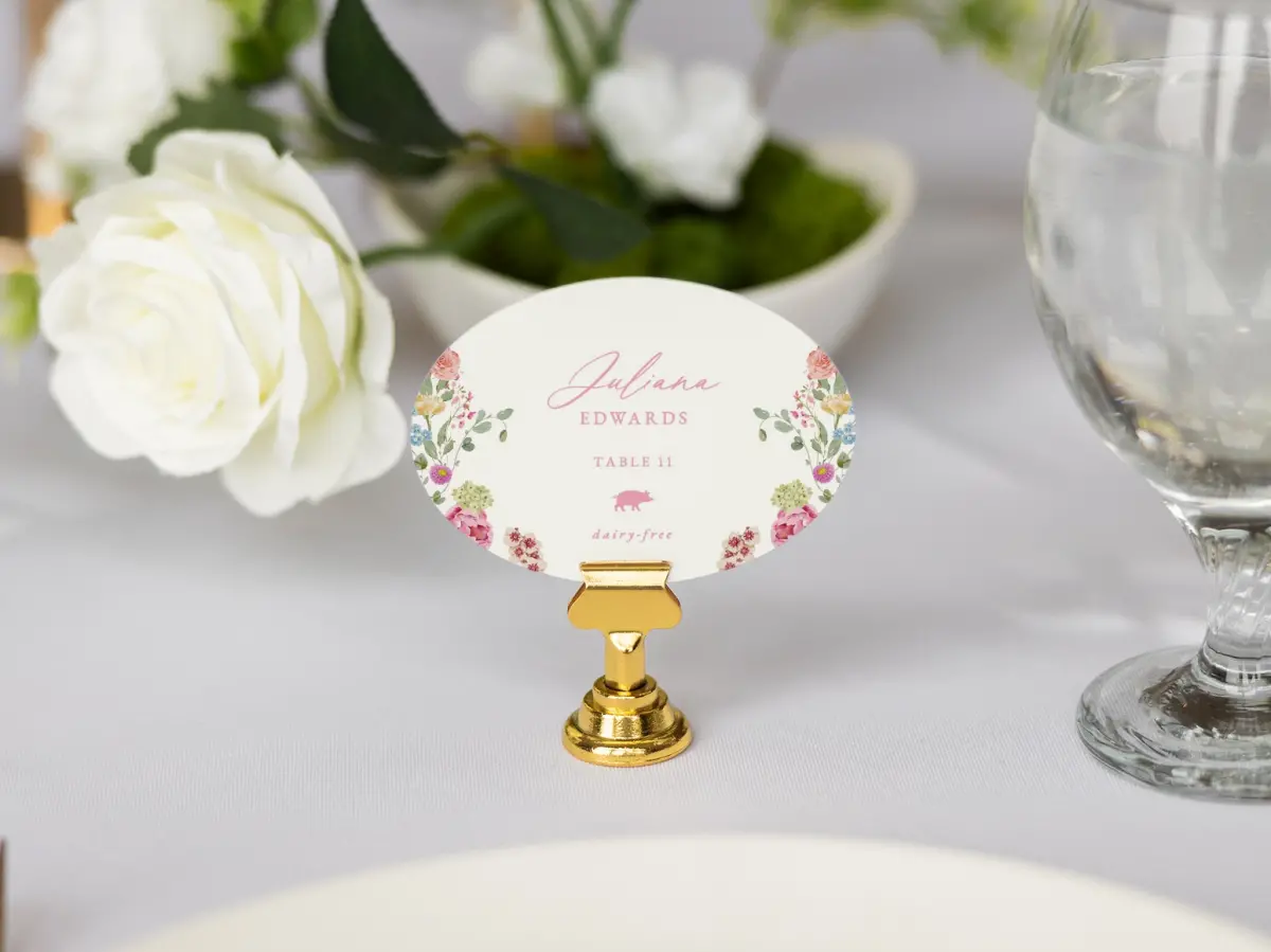 Oval Place Cards