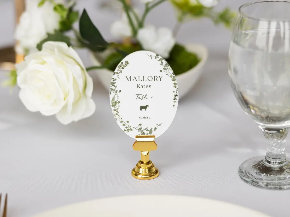 Oval Place Cards